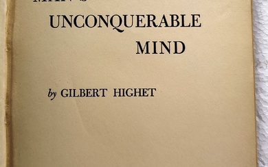 Essai. HIGHET, Gilbert. "L'esprit invincible de l'homme". . New York, Columbia University Press, 1954.