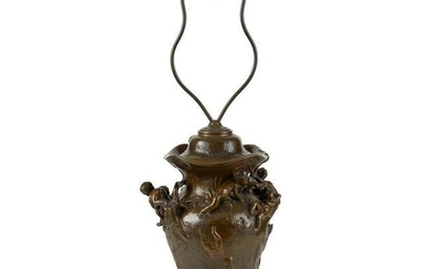 FRENCH BRONZE URN, AFTER LOUIS COUSTAURY 19TH CENTURY