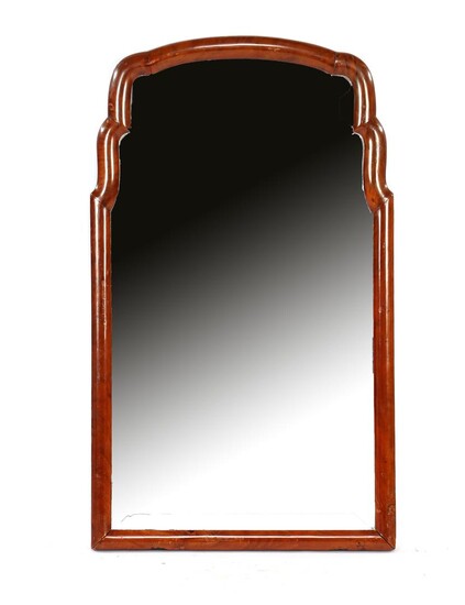 (-), Faceted Soester mirror in mahogany frame 54.5x32...