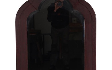 (-), Facetgeslepen spiegel in eiken lijst, 135 cm...