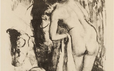Femme nue debout à sa toilette (Delteil 65; Adhémar 63; Reed & Shapiro 61), Edgar Degas