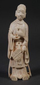 Fine Chinese Carved Ivory Statue of Woman