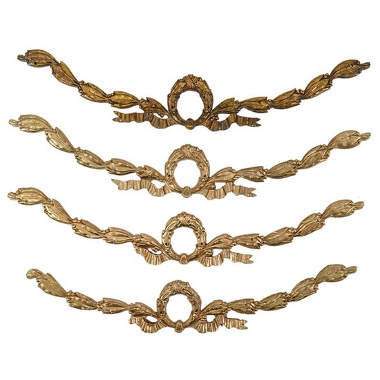 Four Bronze Ormolu Mounts in The French Empire Style