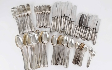 Frederik Christan Vilhelm Christensen: Silver cutlery with pearl edge (86)