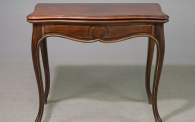 French Mahogany Flip Top Game / Card Table