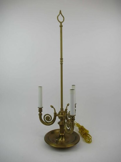French Style Brass Three Light Boillette Lamp