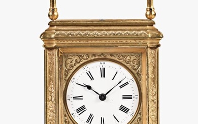 French mid 19th century grand sonnerie carriage clock