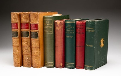 GROUP OF 8 BOOKS ON CHARLES DICKENS AND HIS WORKS