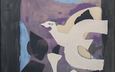 Georges Braque (1882-1963), 'Oiseau et Lotus', Maeght, 1967