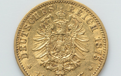 German States: , Hamburg. Free City Pair of Uncertified gold 10 Marks XF,... (Total: 2 coins)