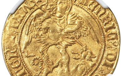 Great Britain: , Henry VII (1485-1509) gold Angel ND (1505-1509) MS62 NGC,...
