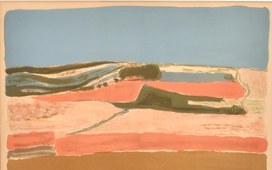 Henri Hayden (1883-1970) Polish. "Orange Landscape", Lithogr...