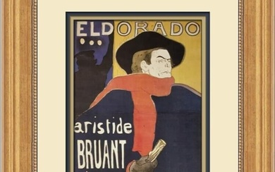 Henri de Toulouse-Lautrec Eldorado Aristide Bruant Custom Framed Print