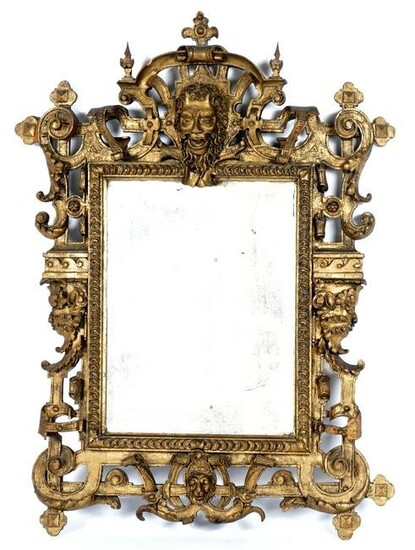 Italian Renaissance Revival Gilt Wood Mirror