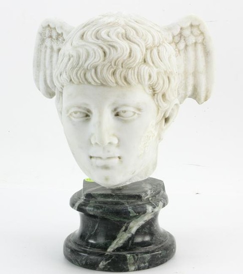 Italian White Marble Sculpture of Hermes