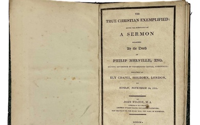 John Wilcox. 'The True Christian Exemplified'. 1811.