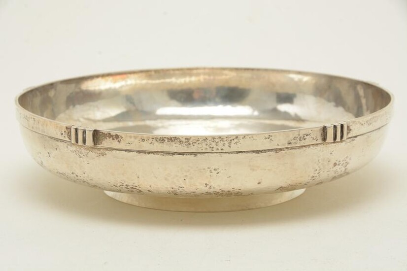 Kalo sterling silver Arts & Crafts Footed Bowl. Applied