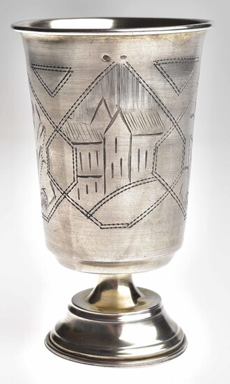 Kiddush cup, Russia about 1900, sil