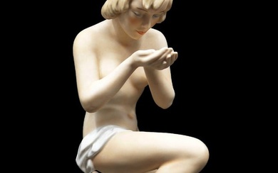Kneeling & Drinking Water, Steiner Wallendorf Figurine