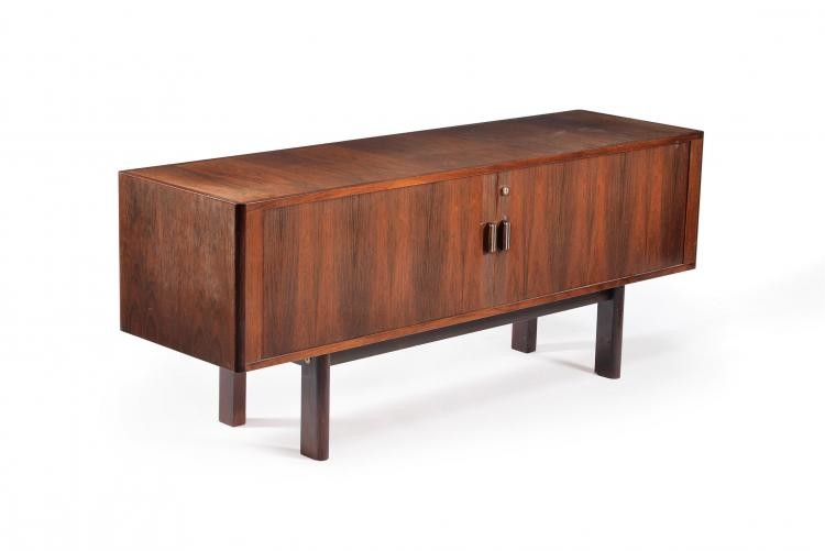 **LOT WITHDRAWN**A rosewood sideboard or office credenza
