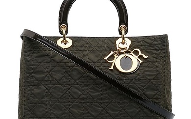 Large Canvas Cannage Lady Dior