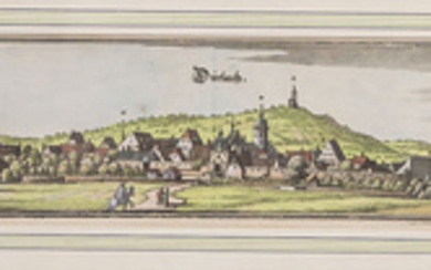 Matthäus Merian (1593-1650), 'Historische Ansicht Durlach' / 'A historic view...