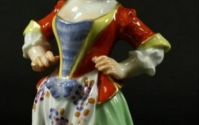 Meissen Figure Of Woman