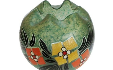 Monumental Early 20th Century Art Glass Vase by Verrerie Legras