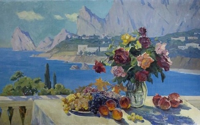 Oil painting Sea view Tsvetkova V.P.