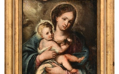 Old Master Painting of Madonna and Child