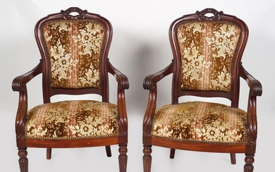PAIR OF 19TH-CENTURY FRENCH ARMCHAIRS