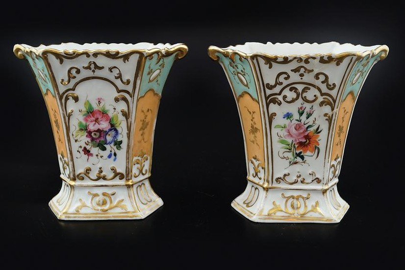 PAIR OF 19TH-CENTURY FRENCH PORCELAIN VASES