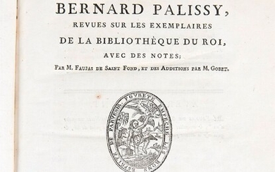 PALISSY (Bernard) - Œuvres - Paris, Ruault, 1777 - 1 volume In-4° - 1ère édition...