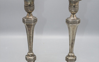 Paar Empire Kerzenleuchter / A pair of silver candlesticks, Jean-Pierre...