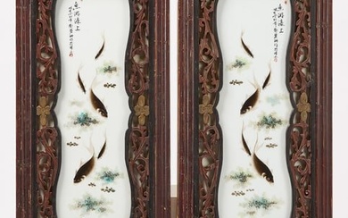Pair of Chinese Carved Panels