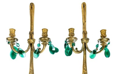 Pair of Louis XV-Style Two-Light Sconces