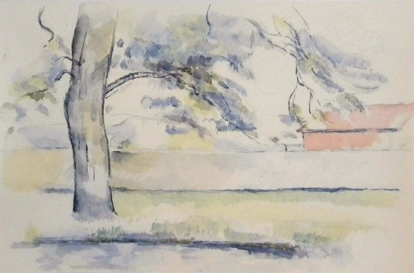 Paul Cezanne Arbre et maison