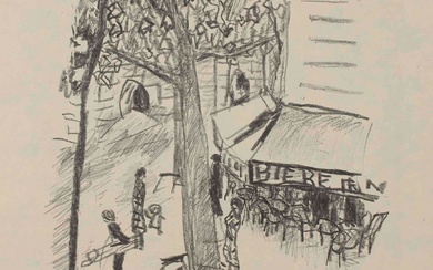 Pierre BONNARD (1867-1947) La rue Molitor, 1925 Lithographie sur japon. Signée et numérotée 44/50 au...