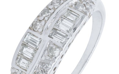 Platinum & Diamond Deco Ring