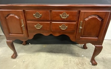 Queen Anne Style Claw & Ball Footed Sideboard