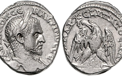 RÖMISCHES REICH, Caracalla, 198-217, AR Tetradrachme (215-217), Coele Syria, Stadt Damaskus