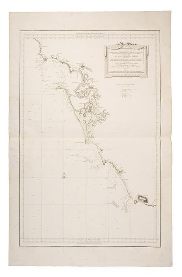 Rare Spanish chart of Trafalgar & Cadiz 1787
