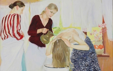 Renat Ramazanov (russe, né en 1978) Renat Ramazanov (russe, né en 1978) 'Washing her hair',...