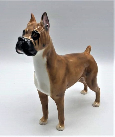 Royal Doulton Porcelain Boxer Dog, Warlord of Mazelaine