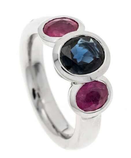 Sapphire ruby ring WG 750/000