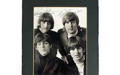 Signed; The Beatles photograph.