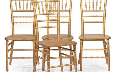 Sixteen Faux Bamboo Ballroom Chairs