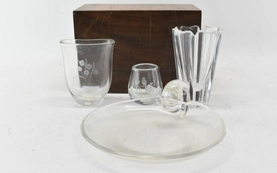 Steuben Art Glass "Scroll" Plate