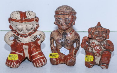 Three Pre-Columbian Nicoya Earthenware Figures