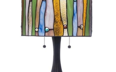 Tiffany Style Drum Contemporary Table Lamp